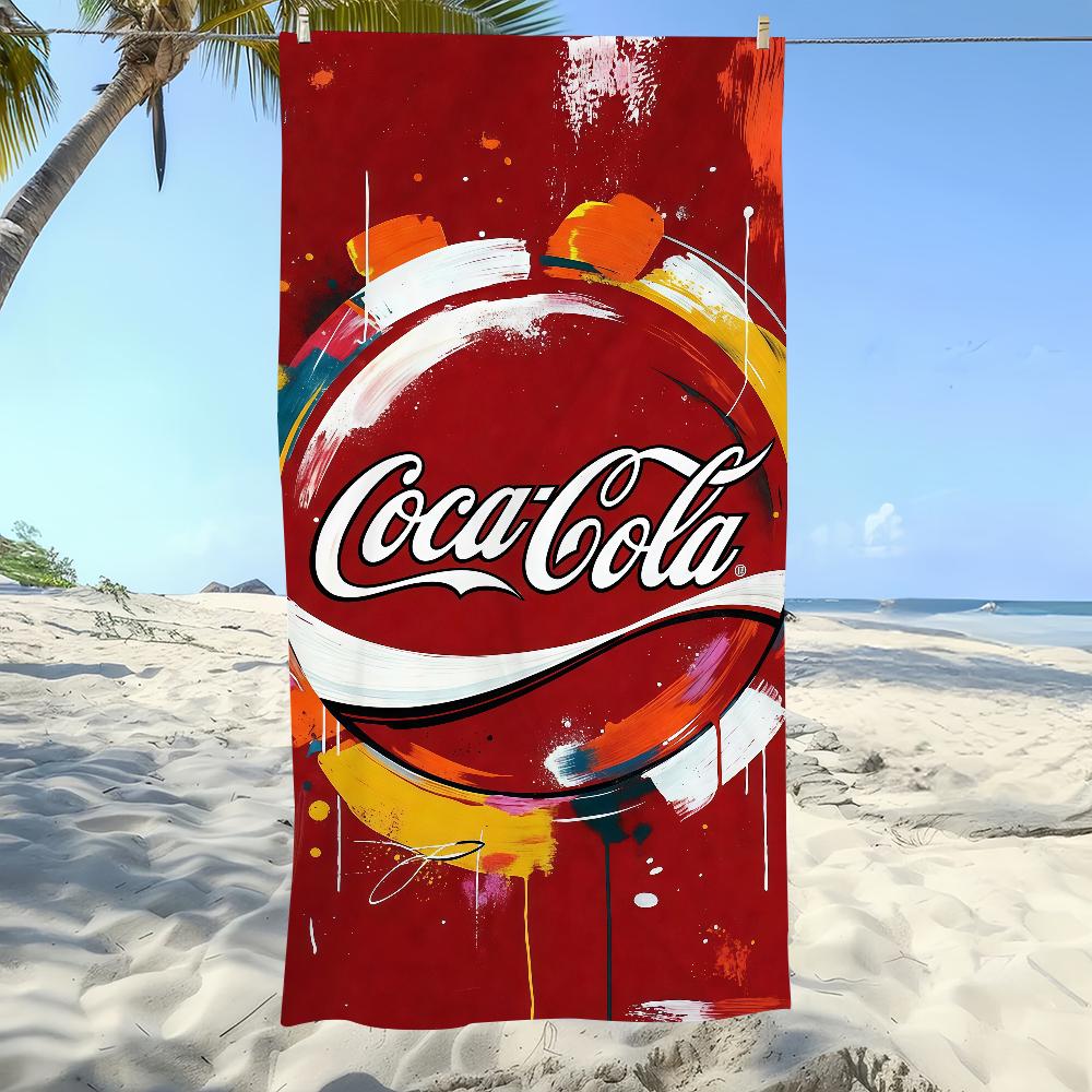 Mode C-CocaS C-Cola-S Kunst Handtuch Strand Übergröße Weich Ultra Saugfähig Schnell Trocknend Groß Pool Reise Camping Badezimmer