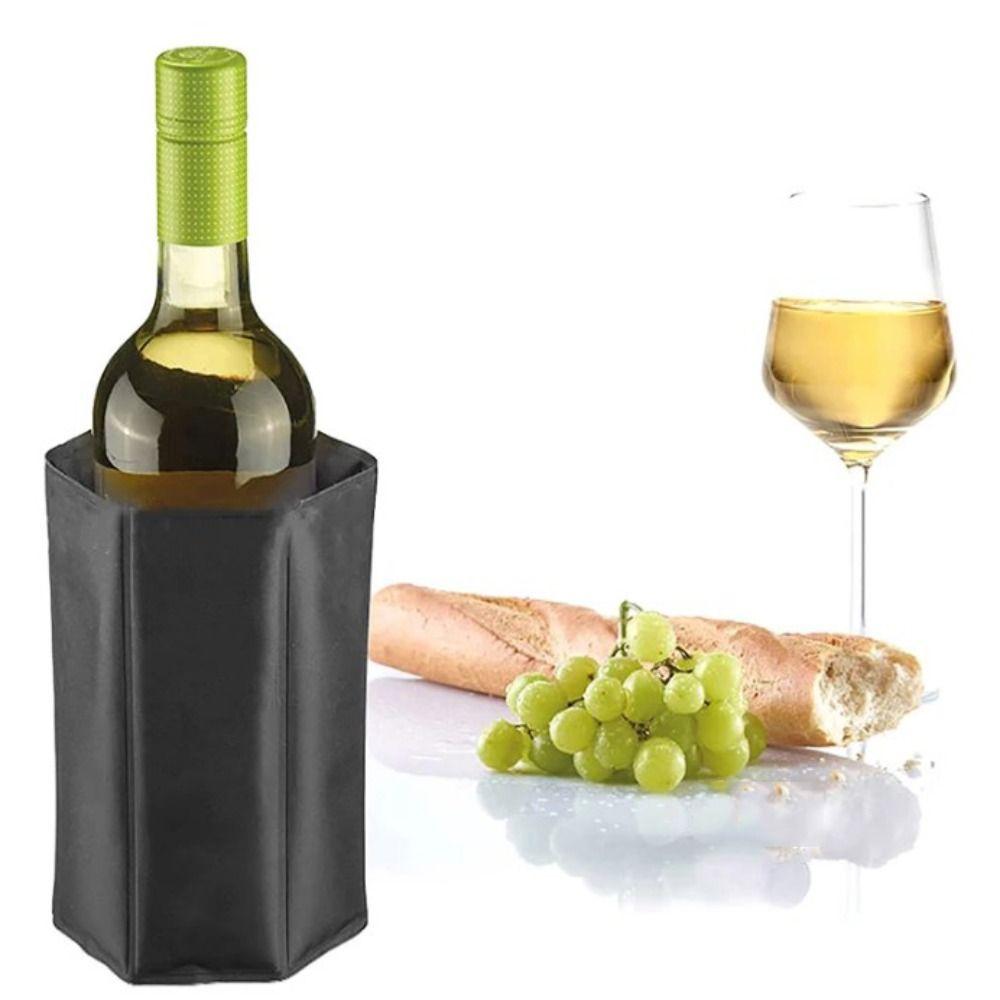 Freezer Gel Insulated Wine Bottle Cover Foldable Champagne Ice Pack Wine Cooler Sleeve  Party