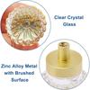 Gold Grey Transparent Crystal Cabinet Knobs Durable Excellent Design Crystal Knobs Furniture Dresser Knob for Kitchen Bathroom