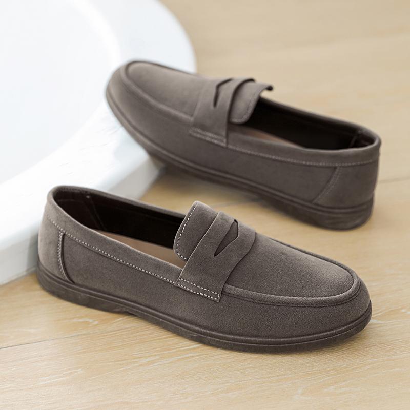 Fashion Handmade Leather Mens Loafers All-match Men Casual Shoes Moccasins Fashion Slip on Boat Shoes Leisure Walk Male Driving Footwear