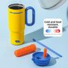 720ml Thermal Water Bottle Leak Proof Drinking Straw Cup Milk Tea Cup Outdoor Insulated Mug  Sports