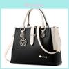 Fashionable And Versatile Women's Bucket Bag Stylish And Trendy Handbag With Color-block Design