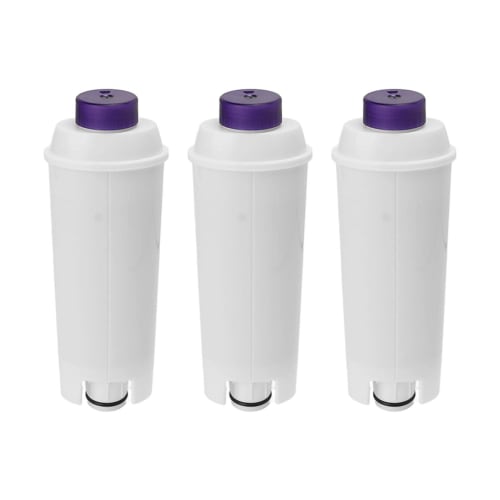 3-Piece DLSC002 ABS Water Filter for DeLonghi Coffee Makers, Replacement Filter Cores for Cafe Coffee Makers