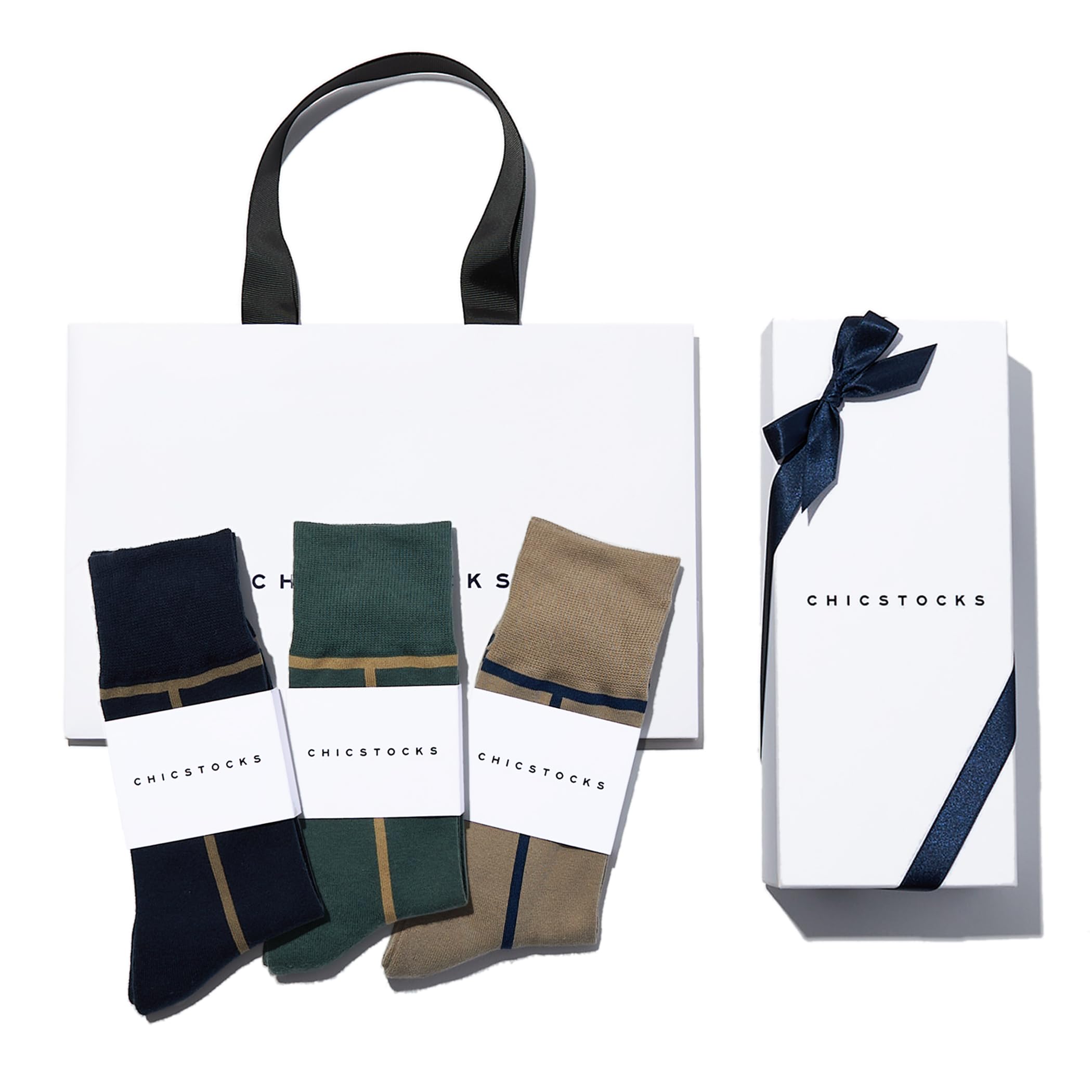 

Официальные носки CHICSTOCKS для мужчин и женщин в Японии в размерах на день рождения 3 пары в коробке с сумкой для покупок [CHICSTOCKS] [Сделано в Нара] Подарок, Презент,