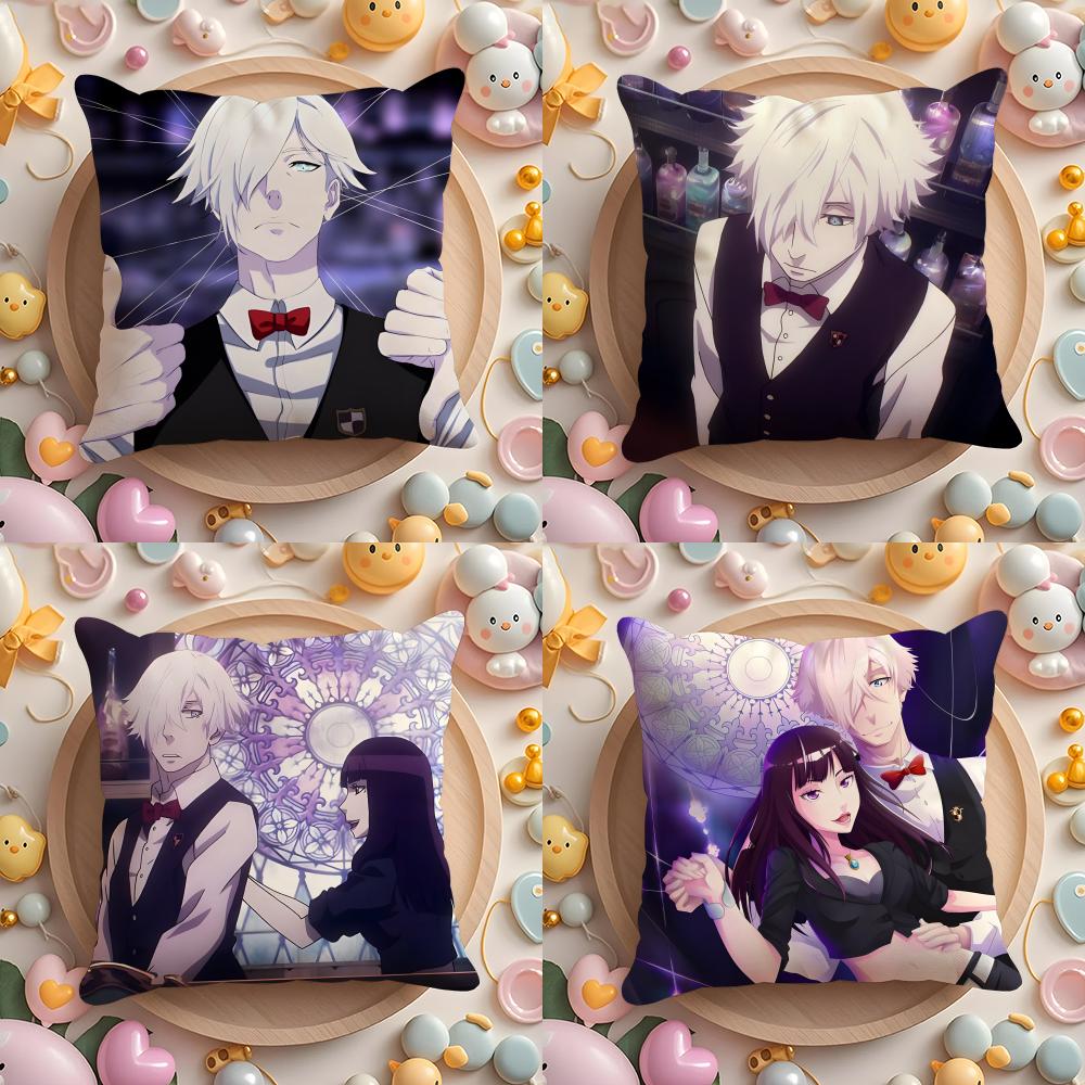 Death Anime P-Parade Cushion Cover Home & Car Multi-Scene Pillow Cover - Reversible, Soft & Durable for Daily Use
