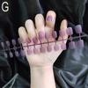 24Pcs/Set Matte False Nails Simple Solid Color Short Nails Press On Fake Nail Tips Full Cover Artificial Fingernails Detachable