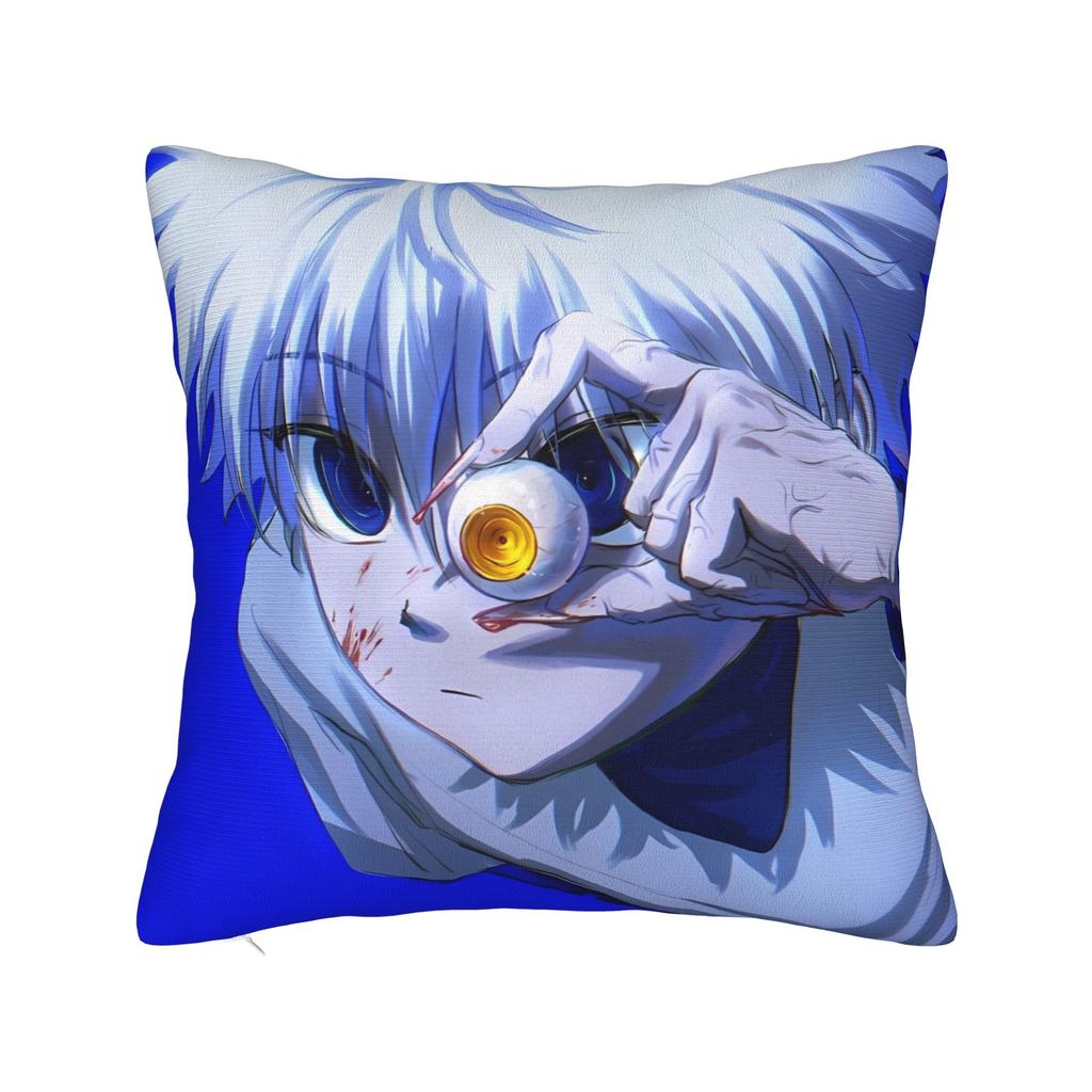 Anime Killua Zoldyck Pillow Cover Kawaii Pillow Case For Living Room Bed Chair Soft Pillowcases Birthday Present