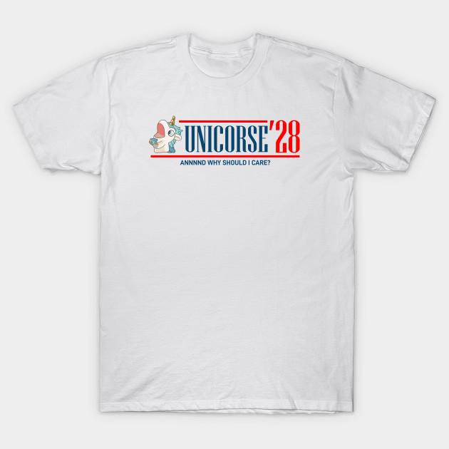 

Men Black Print T-shirt Unicorse 28 For President No-Cut Transfer Paper Print Cotton Tshirt S білий