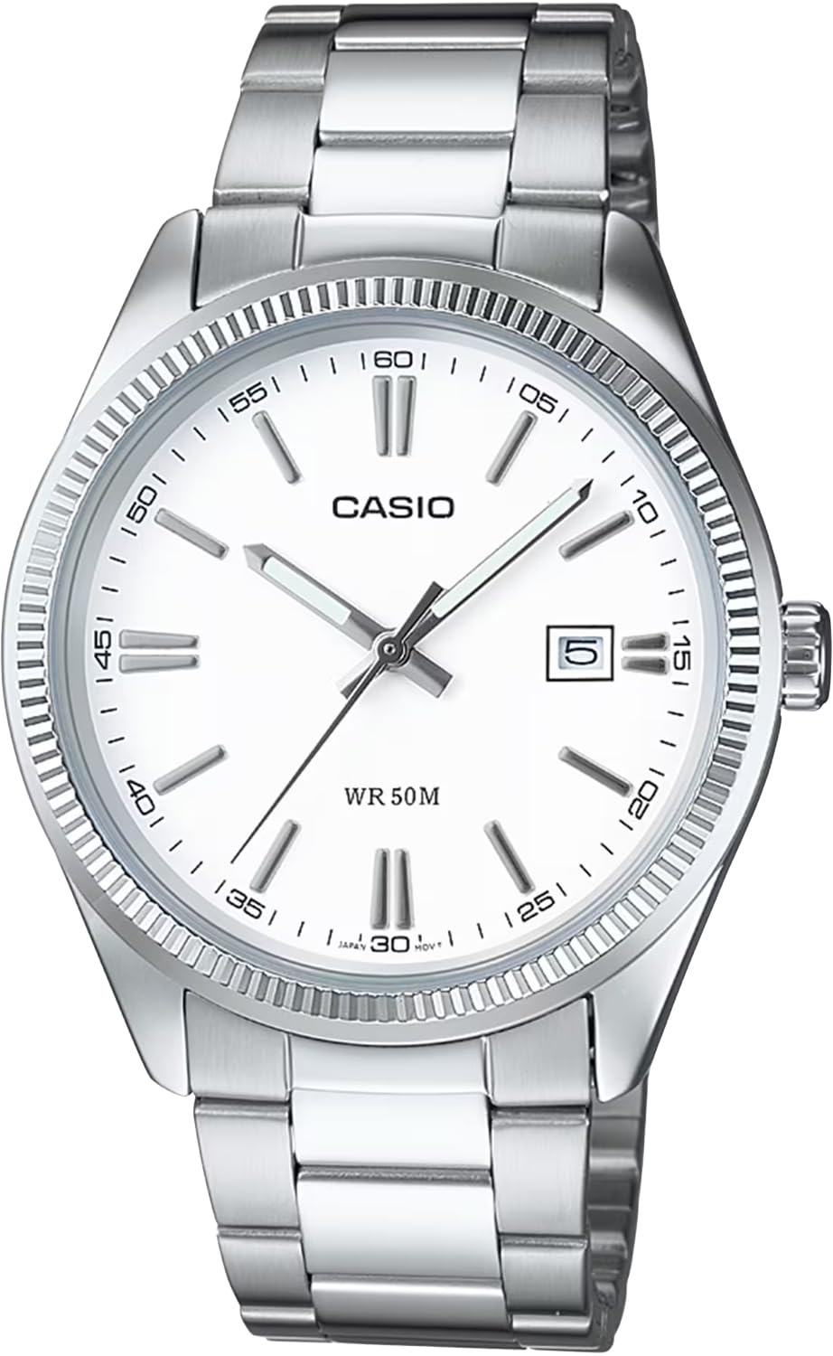 CASIO Analog Quartz Watch Metal Band Silver White Dial Overseas Model [Casio] Men s MTP-1302D-7A1V