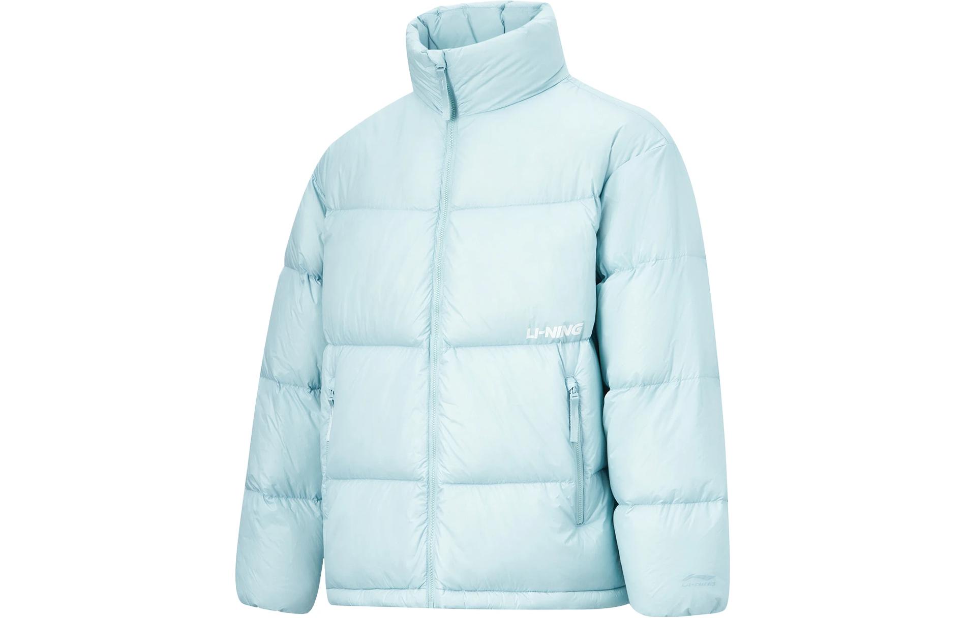 Li Ning Hot Pots Down Collection Down Jacket Unisex Milk Blue AYMT349-4 L