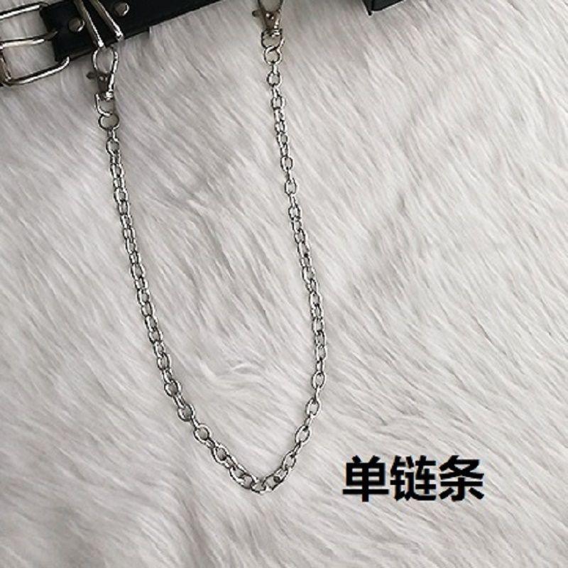 

Панк Jk Аксессуары в современном стиле, включающие регулируемый черный пояс из полиуретана с сумкой, маленький Chain