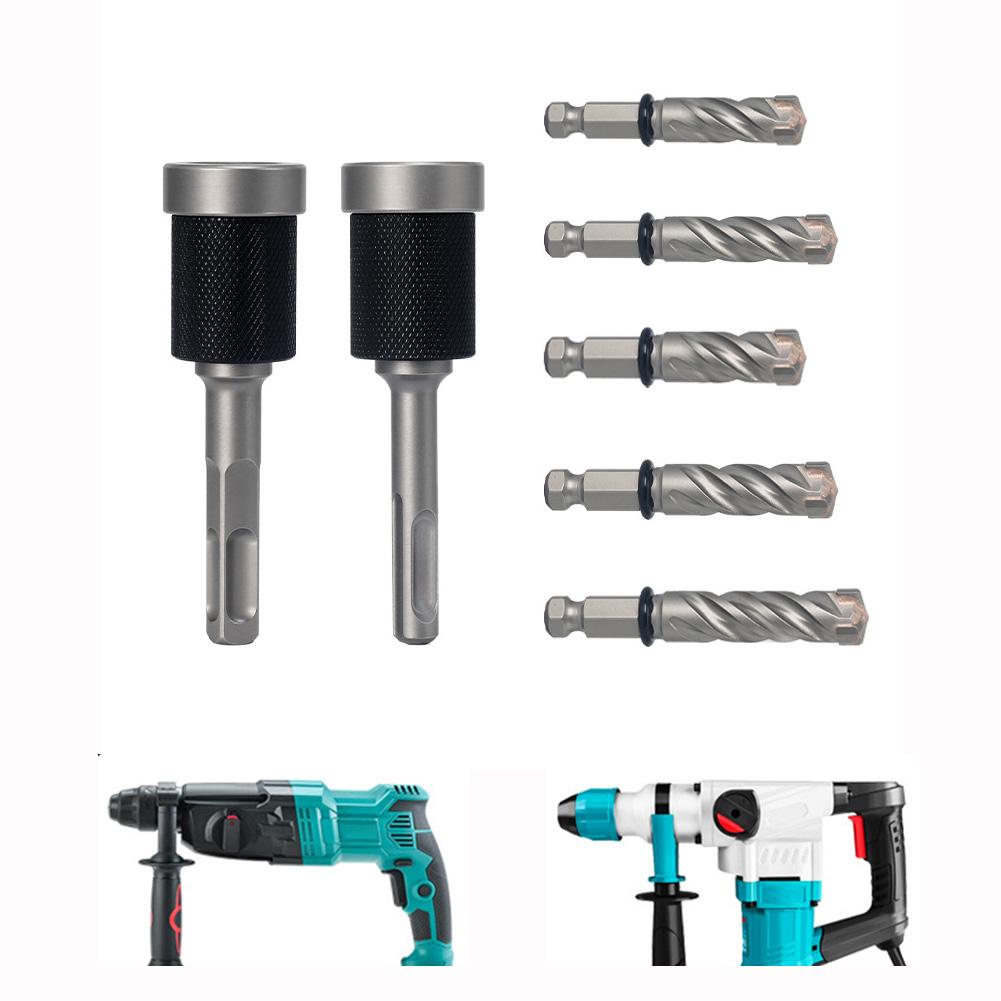 Bohrhammer-Bohrer für Bauwesen, Split-Typ, Rundschaft, Vierkantschaft, Verschleißfest, Hartmetall, Für Beton