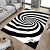 1PC Spiral Pattern Carpet Ultra Soft, Thick & Absorbent, Non Slip Machine Washable Mat for Entryway
