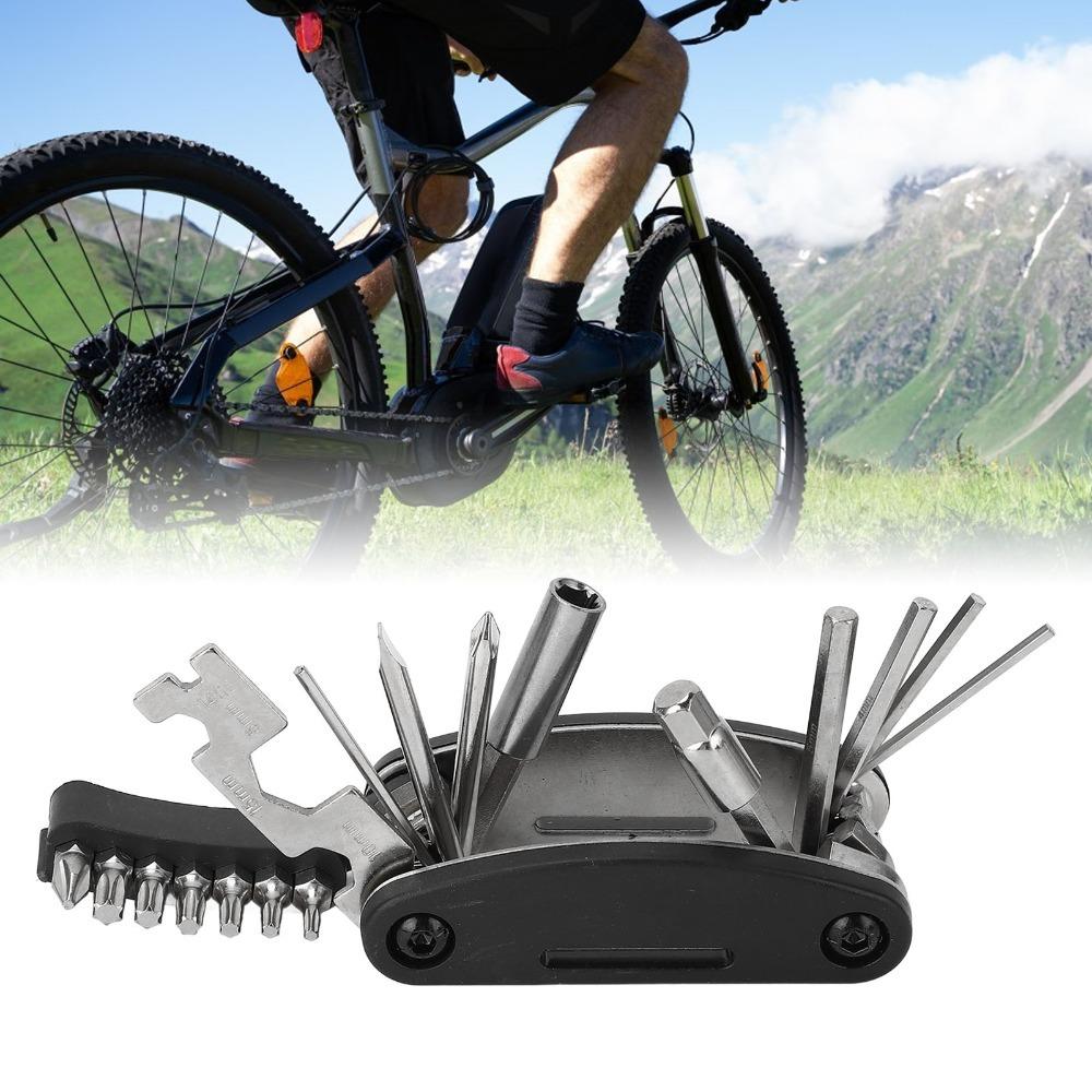 2PCS 21 in 1 Bike Repair Tool Kit Integrated Bike Tool Kit Portable Bicycle Repair Kit Road Bike чёрный