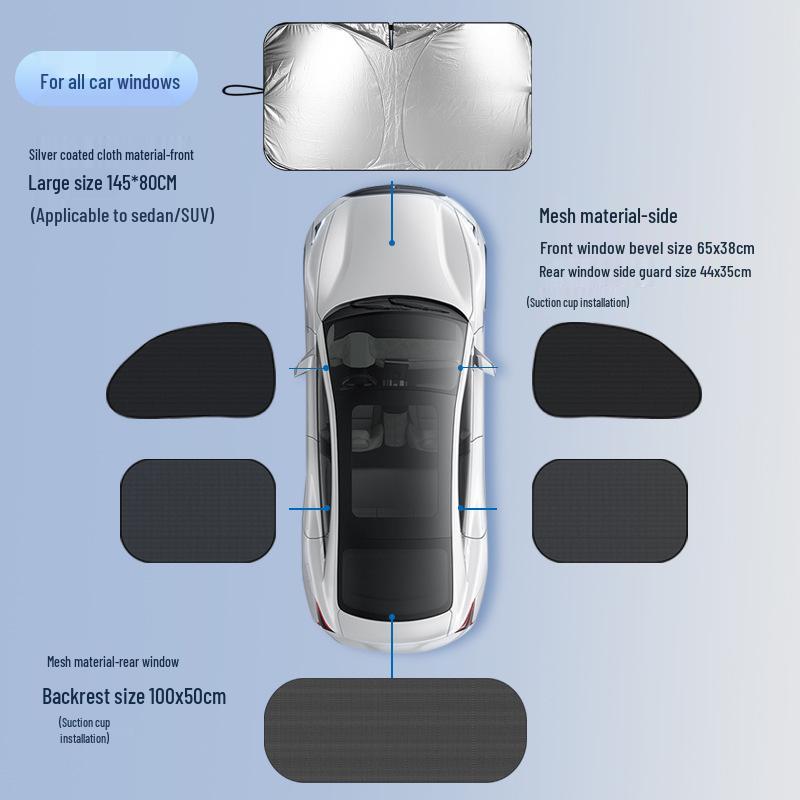 Car Windshield Sunshade: Heat Insulation & Interior Cooling Shield