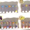 Kindergarten Creative Clear Tubes for Pom-Poms & Insert Cards; Tube Arrangement & Drinking Area Decor