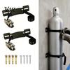 RV Propane Tank Mount Holder, Heavy Duty Steel Wall Mounted Gas Bottle Fixing Bracket, Cylinder Rack Adjustable Ratchet Strap And Screws Holder