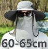 Large Shawl Sunscreen Neck Protection Big Brim Sun Hat Outdoor Leisure Mountaineering Fishing Cap Men Waterproof Fisherman Hats