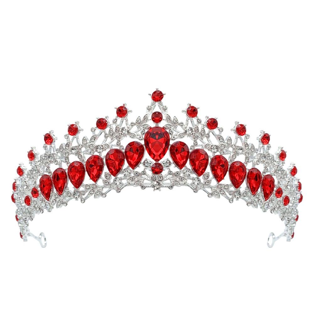 Luxury Zinc Zinc Alloy Princess Crown Shiny Bridal Headwear Trendy Girls Party Headbands  Themed Parties