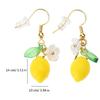 Fashionable Citrus Dangle Earrings Eye Catching Ear Pendant Ear Hooks Accessory