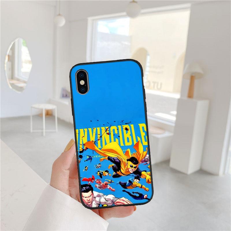 

CJ67 I-Invincibles Soft Shell Phone Case for iPhone 16 15 14 13 12 Pro Max Plus Mini iPhone 14 Pro