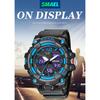 Men's and Women's Watch, Analog-Digital Dual Display Waterproof Watch, Multi-Function Military Sports Luminous Chronograph, Black