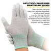MECHANIC AS02 M L Elasticity Non-Slip Carbon Fiber Gloves Non-Slip PU Coating Layer Protective for Phone Electronic Parts Repair