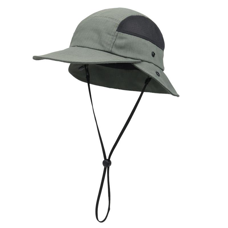 Bucket Hat Men's Outdoor Mountaineering Hiking Cycling Fishing Hat Polyester Cotton Breathable Sunshade Sun Protection Hat