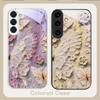 Oil Painting Butterfly For Samsung S26 S22 S8 S9 S10 S20 Ultra S21 Pro S22 Plus S23 FE S24Ultra S25 Edge S24+ Glass Phone Case