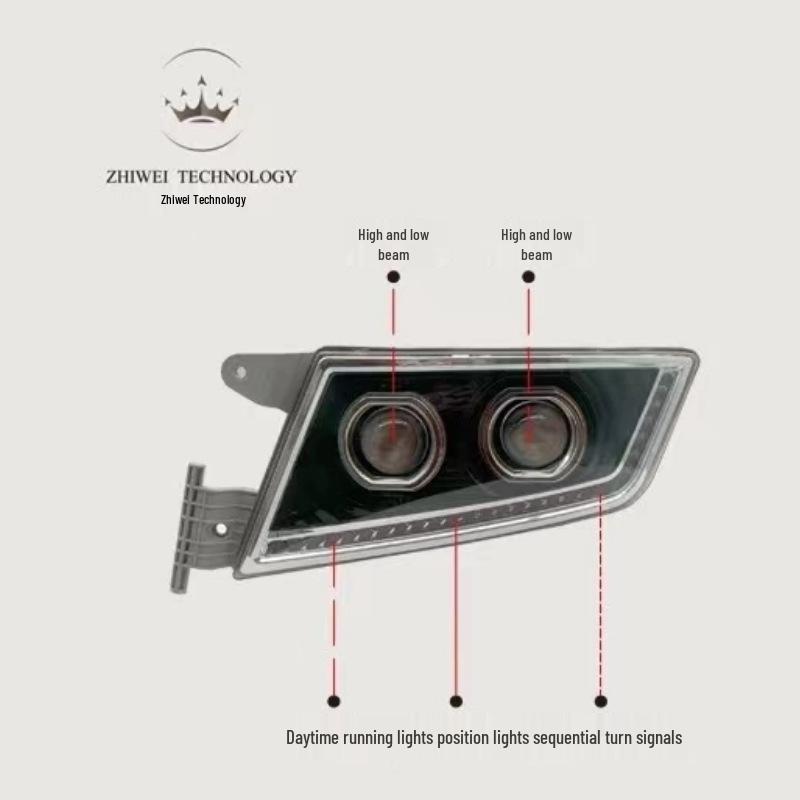 Shandeka Modified Dual-Lens All-LED Super Bright G7C7HG5 Headlight Assembly Main Driver s Left Headlight