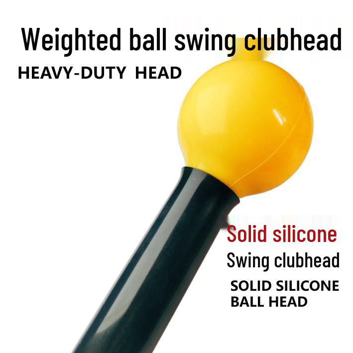 Golf Swing Trainer Stick - Big Head Silicone Warm-up Aid