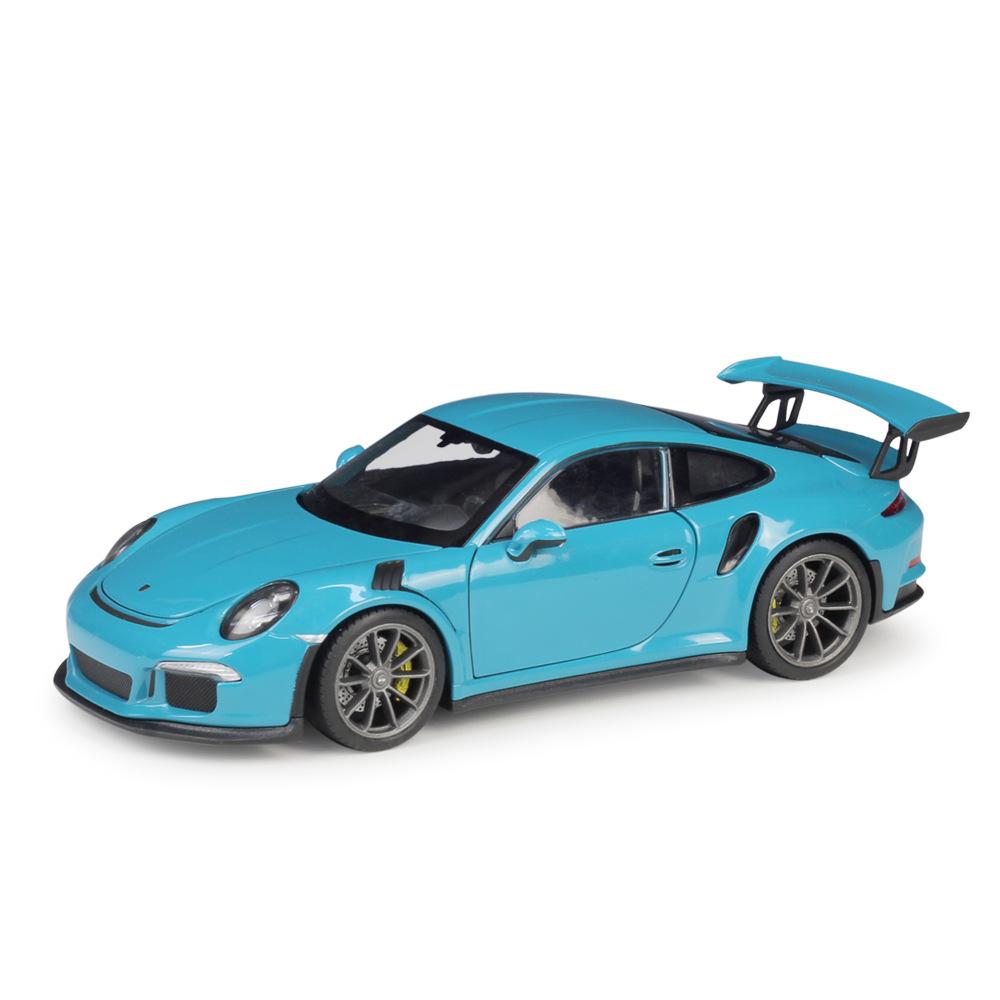 WELLY 1:24 Porsche 911 GT3 RS Alloy Sports Car Model Diecast Metal Toy Racing Car Model High Simulation Collection Children Gift