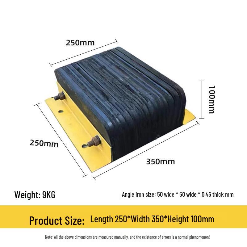 Rubber Anti-Collision Pad Car Stopper for Warehouse Dock and Truck Unloading