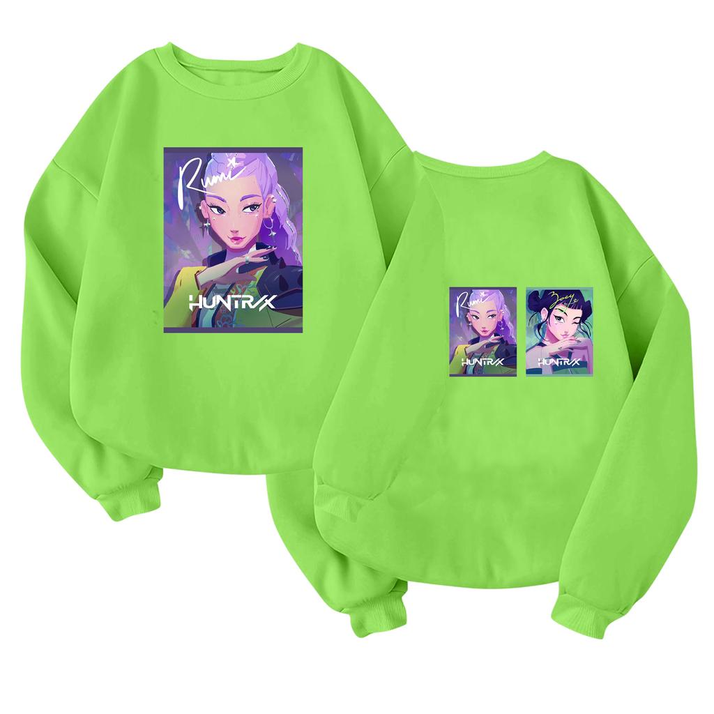 Children's Fashionable Lightweight Long-sleeved Round Neck Pullover With Pockets Printed Pullover