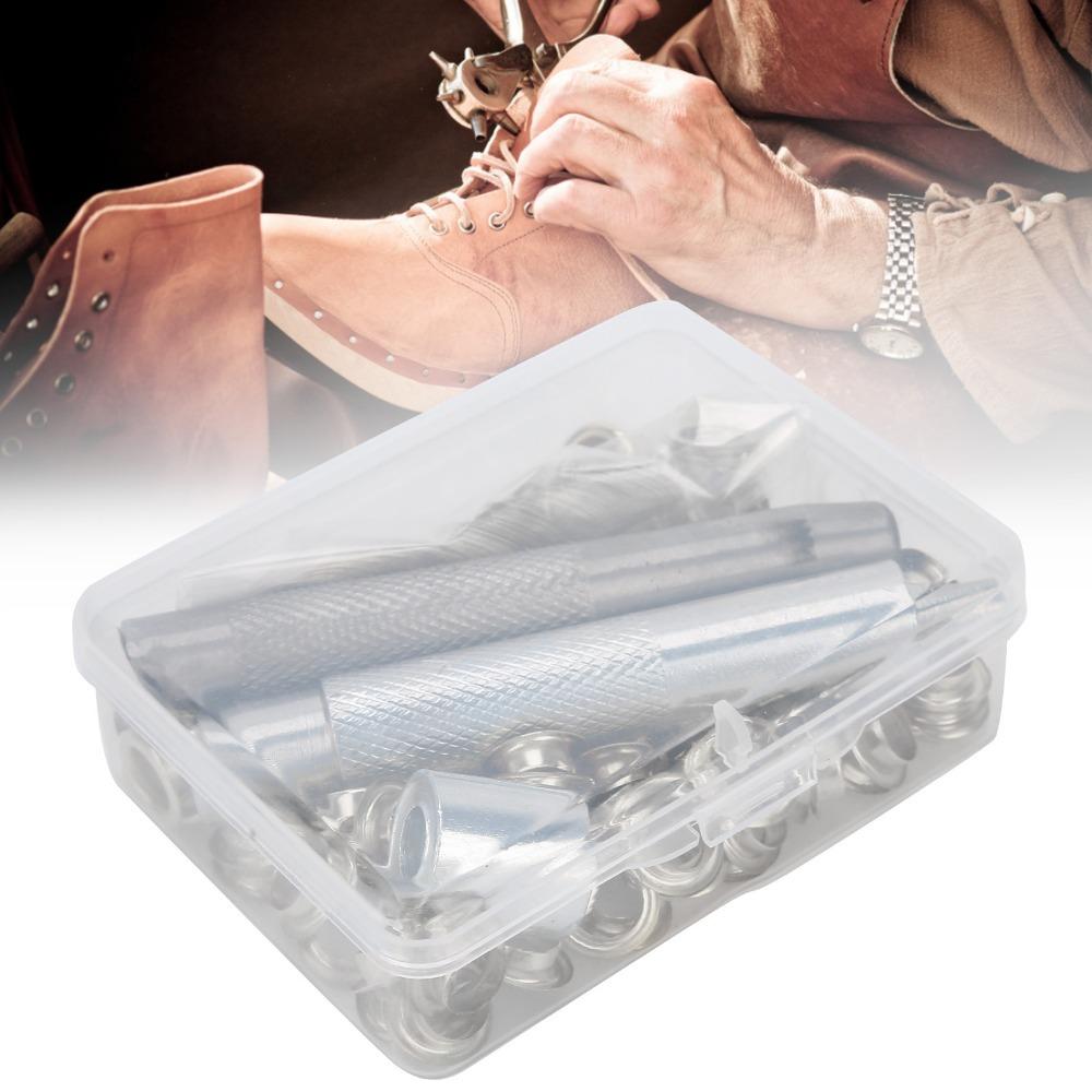 100pcs Clothing Grommets Grommet Eyelet Kit Brass Material Hole Punch Tool For DIY Projects