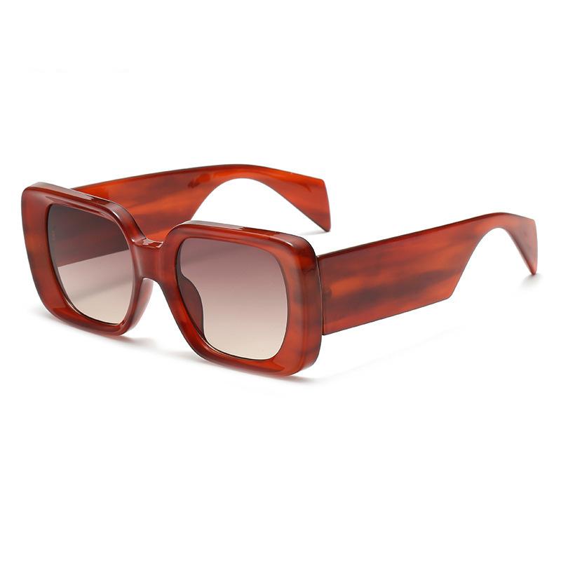 New European and American fashion wide-footed small-frame sunglasses personalized street shooting catwalk men's and women's versatile sunscreen sun