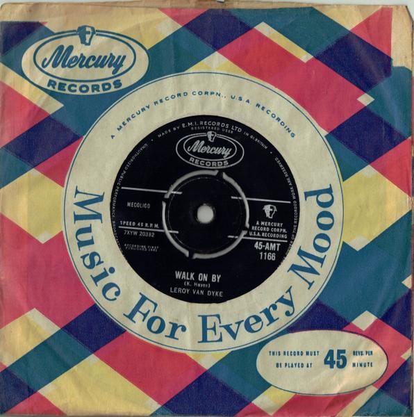 7inch Record LEROY VAN DYKE - Walk On By 45AMT1166 Mercury 1961 UK Rock Used