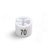 Plastic Round Children's Clothing Size Clips and Labels