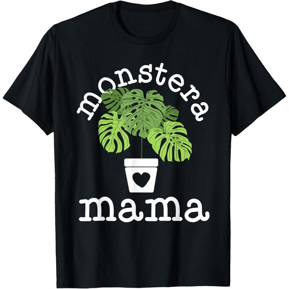Monstera Plant Mama Shirt Plant Lovers Gift Ideas for Women T-Shirt 3XL чёрный