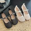 Fashion Summer Mesh Women's Flats Sandals Designer Buckle Shoes 2025 New Trend Fashion Shallow Shoes Walking Cozy Soft Chaussures Femme