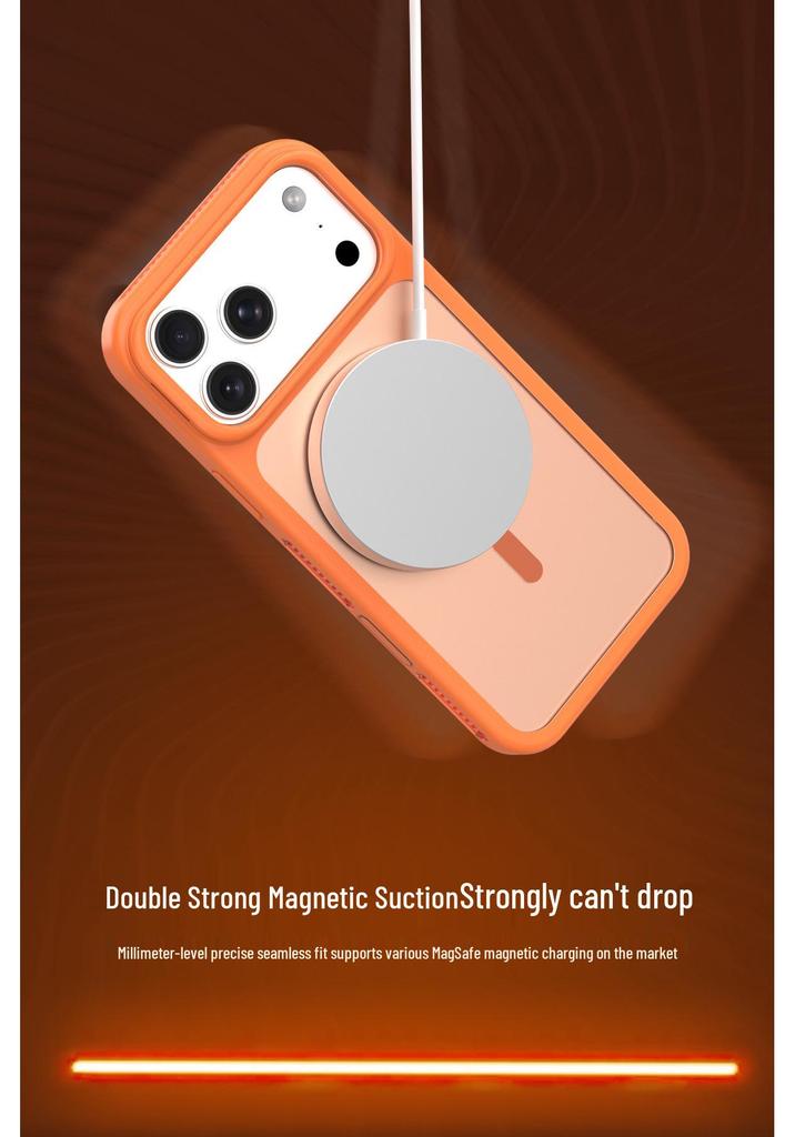 iPhone 17 Pro Max Matte Skin-Feel Case with Lens Stand - Drop-Proof, Heat Dissipation Protection