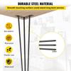 Hairpin Table Legs 36" Black Set of 4 Desk Legs 880lbs Load Capacity (Each 220lbs) Hairpin Desk Legs 3 Rods for Bench Desk Dining End Table Chairs
