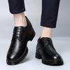 Fashion Hidden Heel 7CM Men Leather Shoes Plus Size Elevator Shoes Man Height Increase Business Office Oxfords Footwear Lift Suit Shoes
