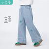Girls' Loose Wide-Leg Soft Denim Jeans