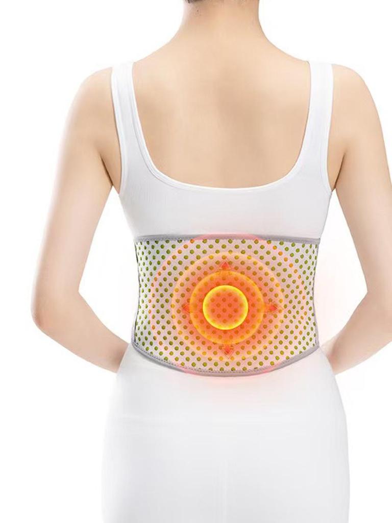 Mugwort Heating Waist Support Belt - Unisex Abdominal Warmer for Cold Protection and Elderly Care