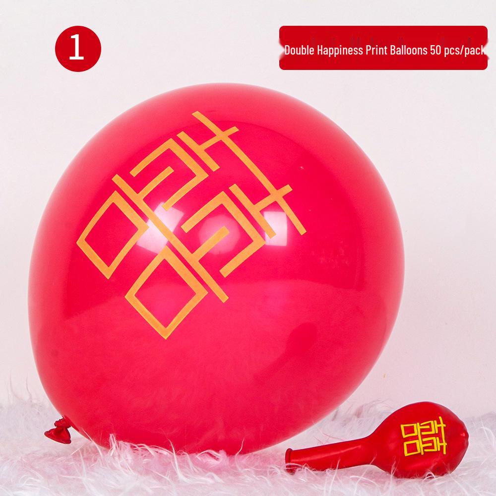 Double-Layer Thickened Red Wedding Balloons for Engagement and Room Decoration