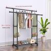Mobile Floor-Standing Clothes Rack with Wheels: Light Luxury Drying and Hanger Unit for Bedroom