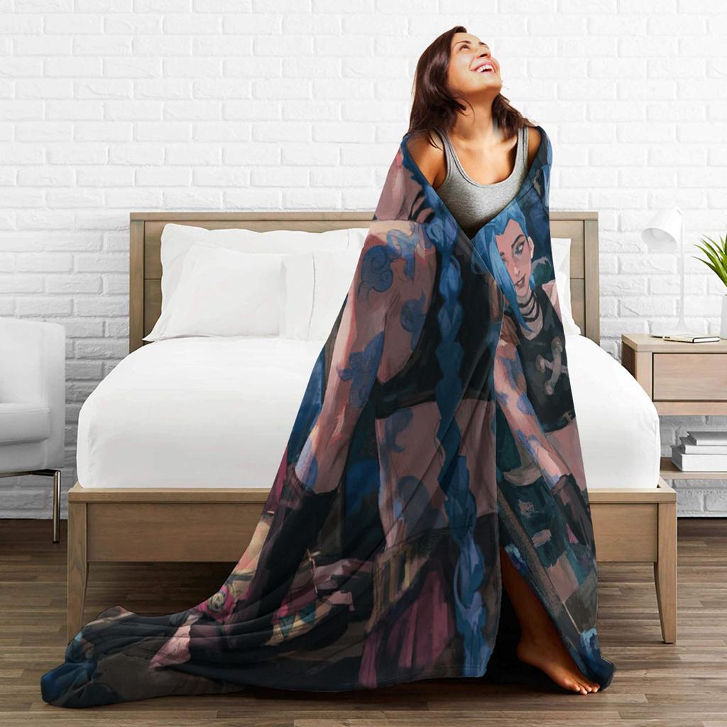 Arcane Jinx Blanket Quality Soft  Throw Blanket Winter Girls Boys Outdoor Fluffy Bedspread