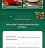 PVC Inflatable Striped Meteor Snowflake Christmas Ball Ornament for Outdoor Parties