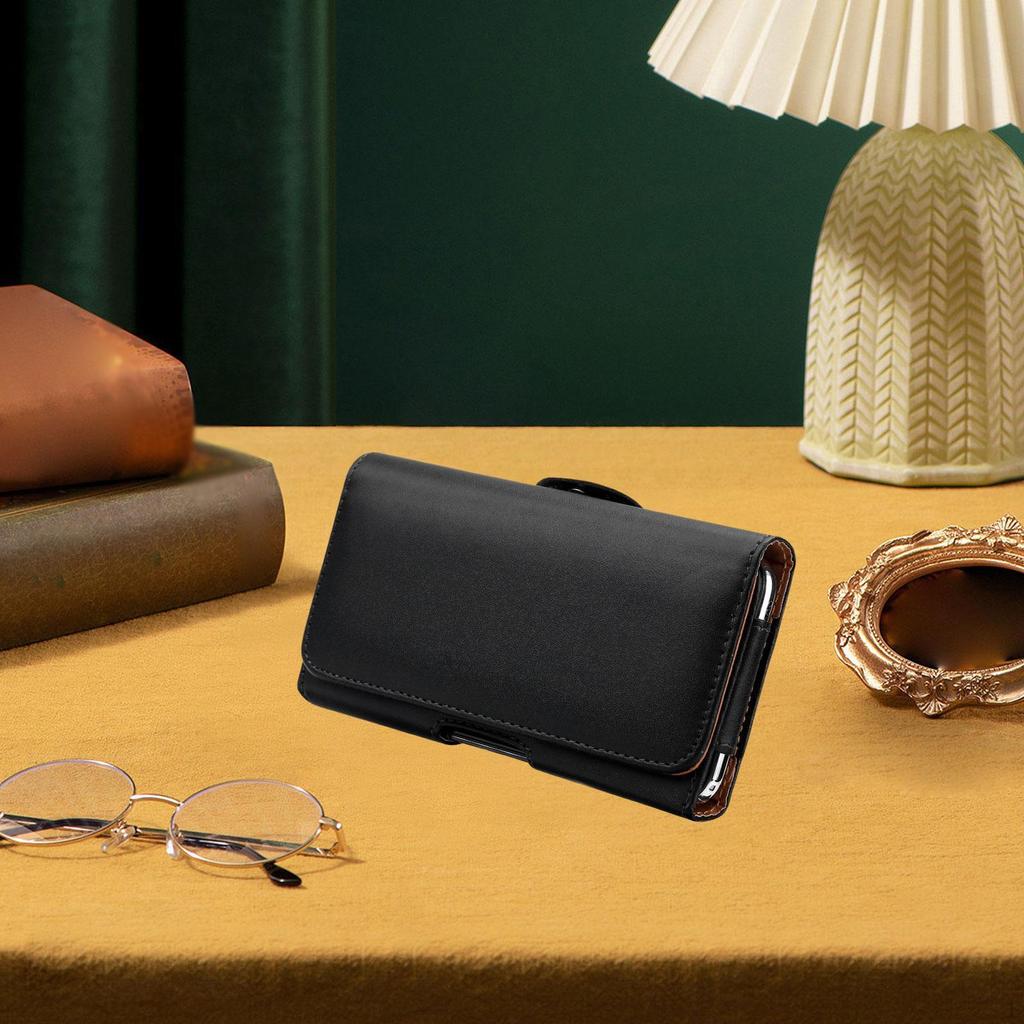 Bolsa de Cintura Masculina com Clipe de Cinto Porta-Celular Bolsa de Cintura Casual para Homens